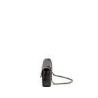 CHANEL EAST WEST CLASSIC QUILTED FLAP BAG CAVIAR CHOCOLATE SHW