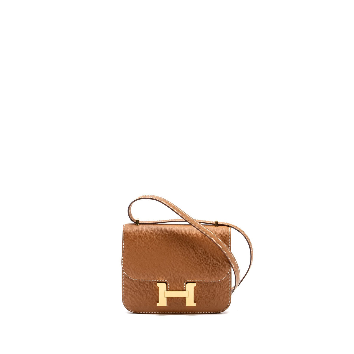 Hermes Mini Constance Epsom Gold GHW (new version)