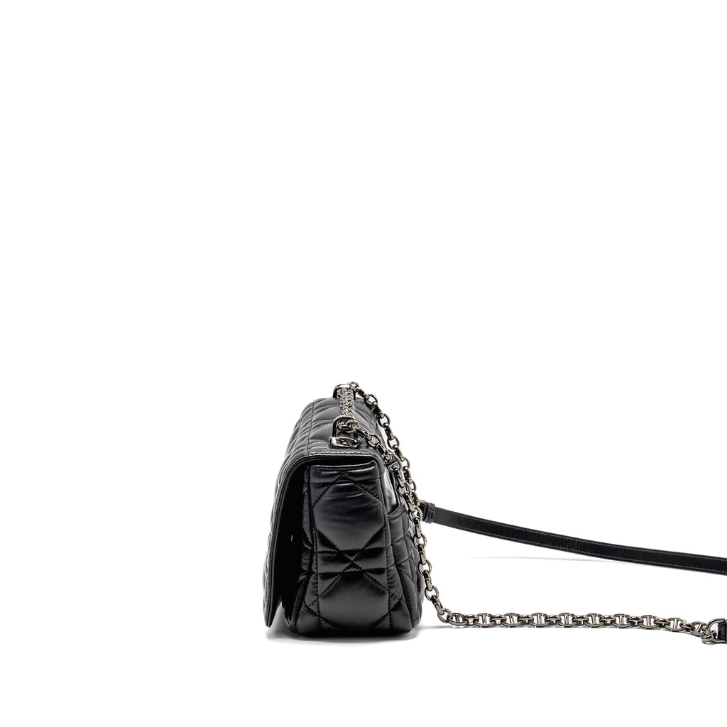 DIOR MEDIUM DIOR CARO BAG CALFSKIN SO BLACK