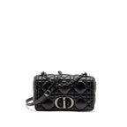 DIOR MEDIUM DIOR CARO BAG CALFSKIN SO BLACK