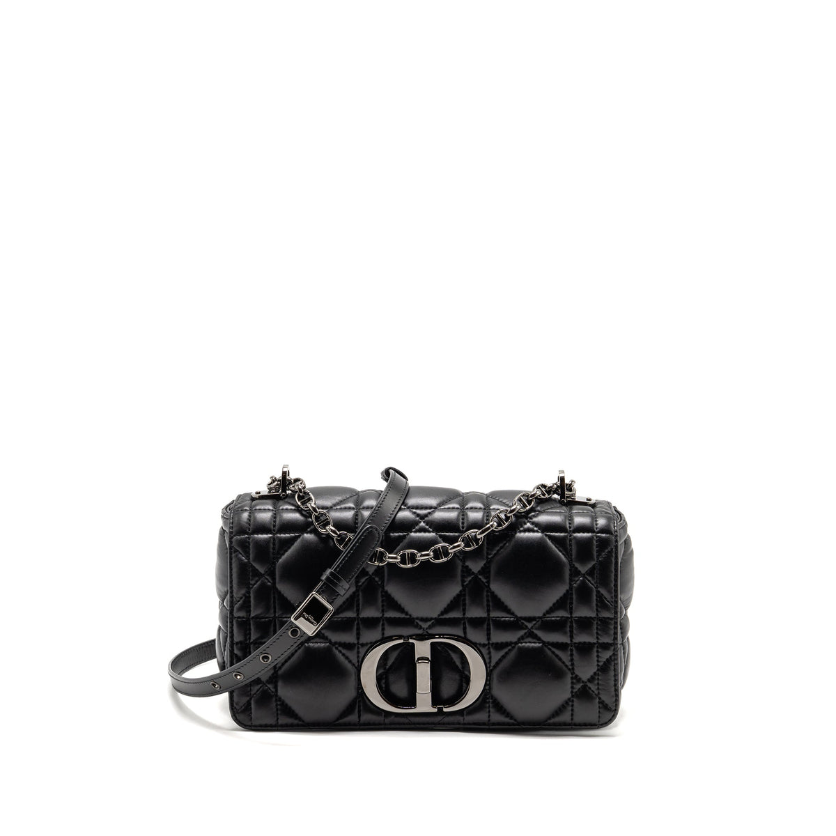 DIOR MEDIUM DIOR CARO BAG CALFSKIN SO BLACK
