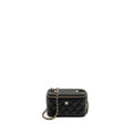 CHANEL LONG VANITY WITH CHAIN CAVIAR BLACK LGHW (MICROCHIP)