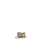 CHANEL MINI FLAP BAG FABRIC BEIGE / MULTICOLOUR LGHW (MICROCHIP)