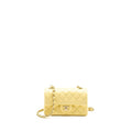 CHANEL MINI RECTANGULAR FLAP BAG LAMBSKIN YELLOW LGHW