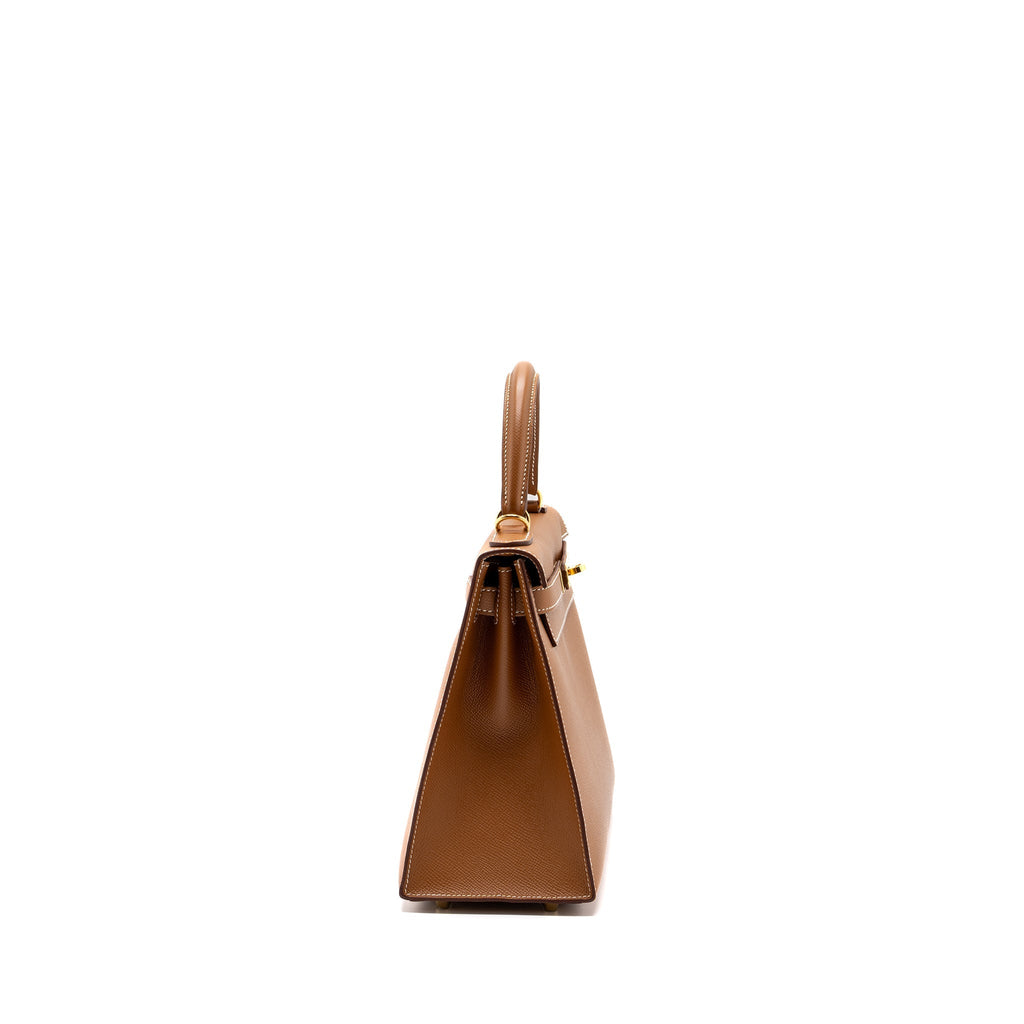 HERMES KELLY 28 SELLIER EPSOM GOLD GHW