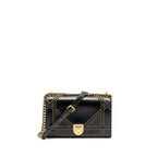 DIOR MEDIUM STUDDED DIORAMA LAMBSKIN BLACK GHW