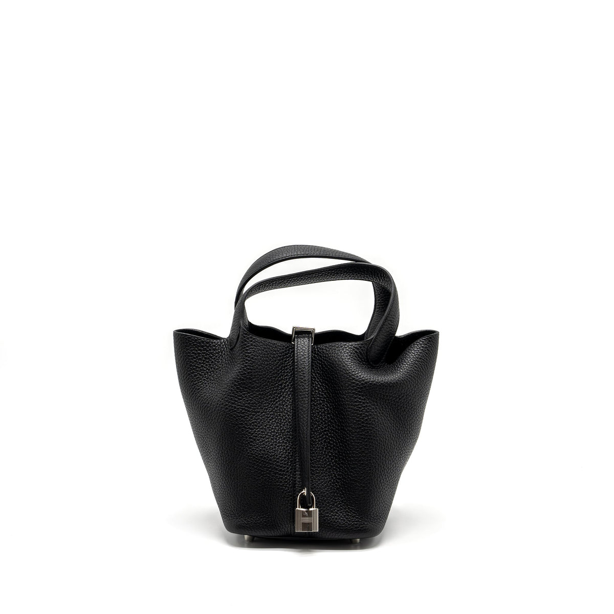 HERMES PICOTIN 18 LOCK BAG CLEMENCE BLACK SHW