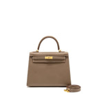 Hermes Kelly 25 Epsom Etoupe GHW