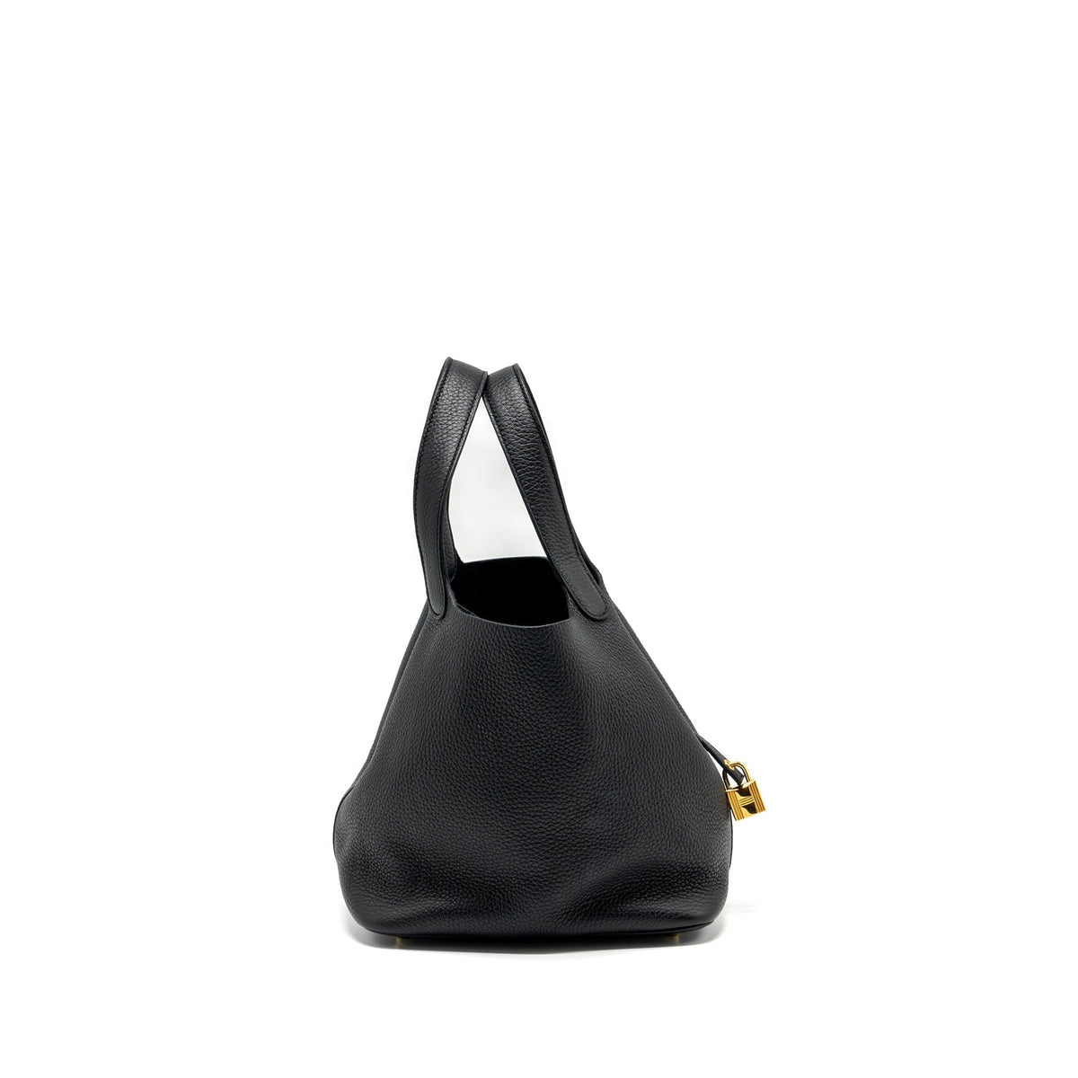 HERMES PICOTIN 22 LOCK BAG CLEMENCE BLACK GHW