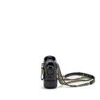 CHANEL SMALL GABRIELLE HOBO BAG CHEVRON AGED CALFSKIN BLACK MULTICOLOUR HARDWARE