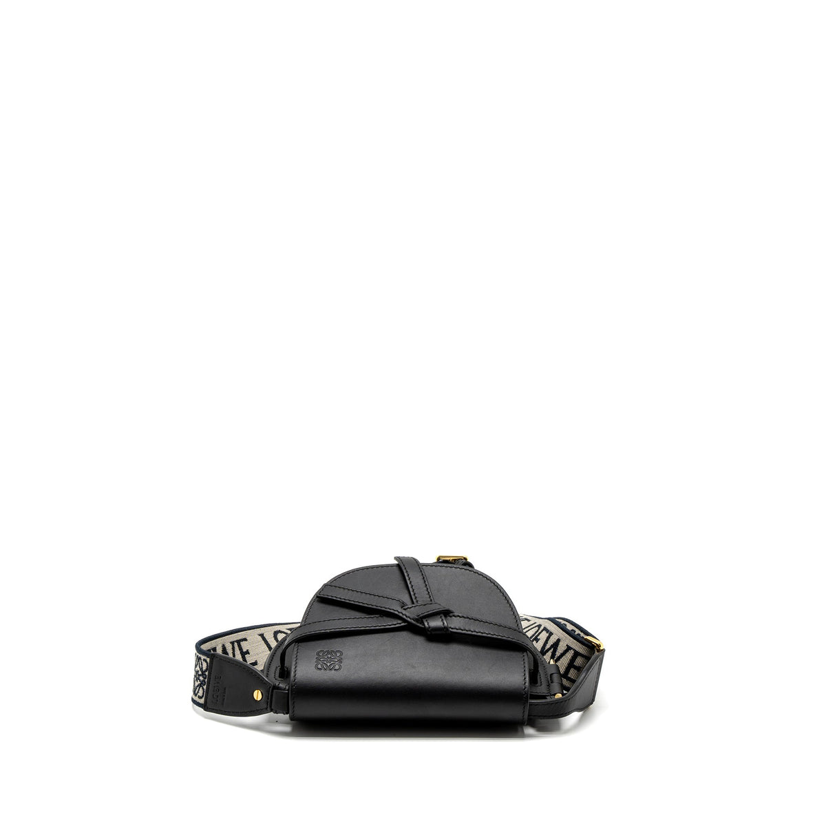 LOEWE MINI GATE DUAL BAG CALFSKIN BLACK GHW