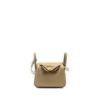HERMES MINI LINDY II CLEMENCE 8Q BEIGE MARFA GHW