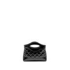 CHANEL MINI 31 CLUTCH WITH CHAIN SHINY LAMBSKIN BLACK LGHW (MICROCHIP)
