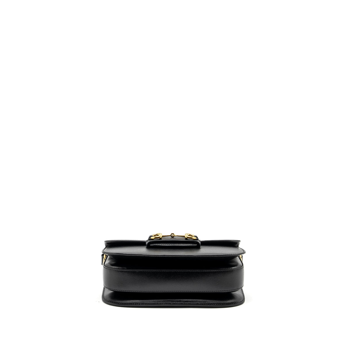 GUCCI HORSEBIT 1955 SHOULDER BAG CALFSKIN BLACK GHW