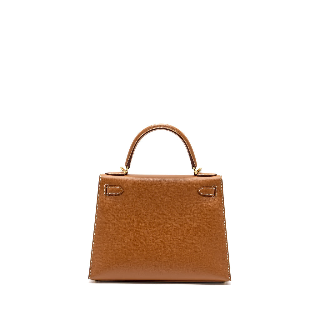 HERMES KELLY 28 SELLIER EPSOM GOLD GHW