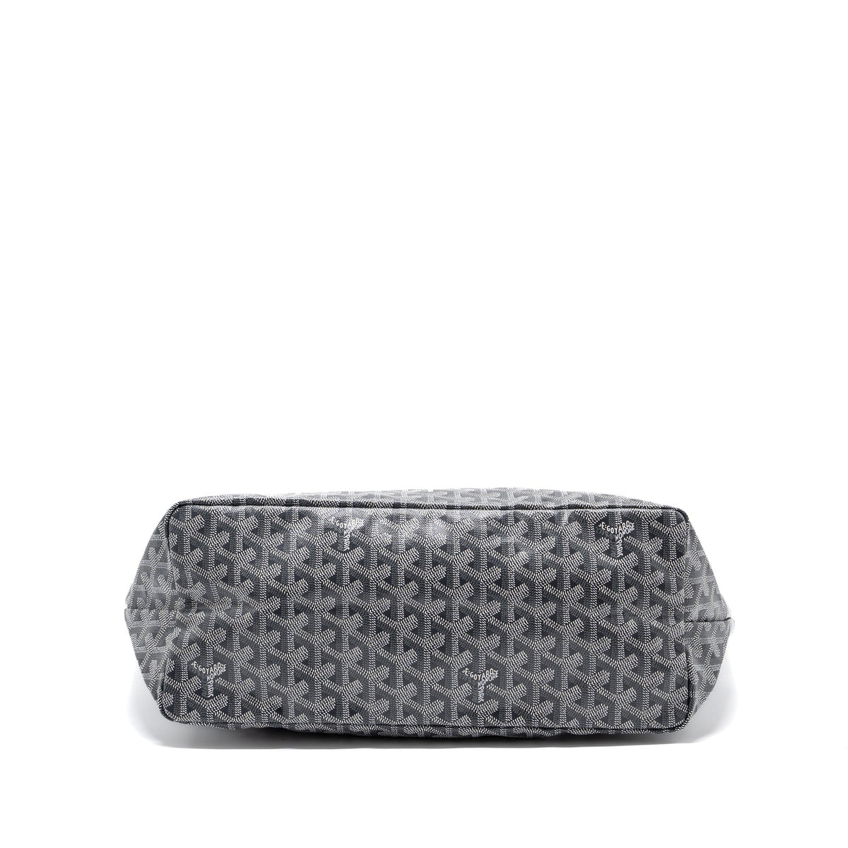 GOYARD SAINT LOUIS PM TOTE BAG GOYARDINE CANVAS/CALFSKIN GREY SHW