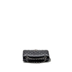 CHANEL SMALL CLASSIC DOUBLE FLAP BAG LAMBSKIN BLACK SHW (MICROCHIP)
