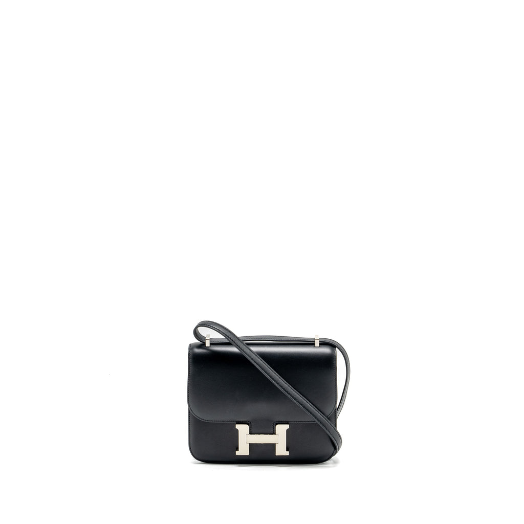 HERMES MINI CONSTANCE ALLEGRO BLACK / WHITE SHW