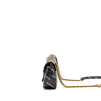 Gucci x Balenciaga The Hacker Project Small GG Marmont Bag Chevron Leather Black/White GHW
