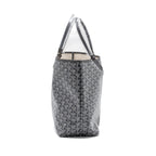 GOYARD SAINT LOUIS PM TOTE BAG GOYARDINE CANVAS/CALFSKIN GREY SHW