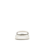 PRADA MINI CLEO SHOULDER BAG BRUSHED LEATHER WHITE SHW