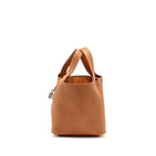 Hermes Picotin 18 Lock Bag Clemence Gold SHW