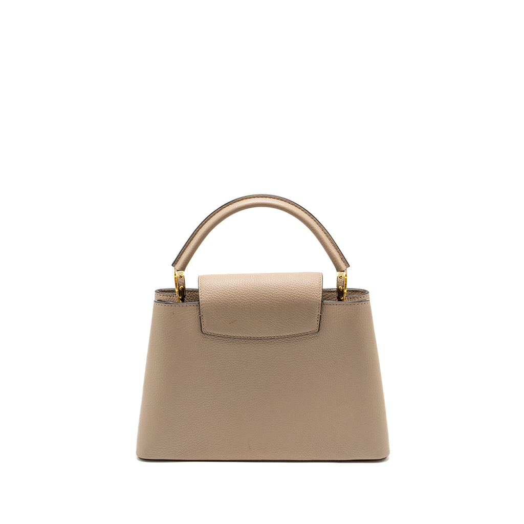 LOUIS VUITTON CAPUCINES PM CALFSKIN GREY GHW