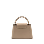 LOUIS VUITTON CAPUCINES PM CALFSKIN GREY GHW