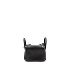 HERMES MINI LINDY II CLEMENCE BLACK GHW