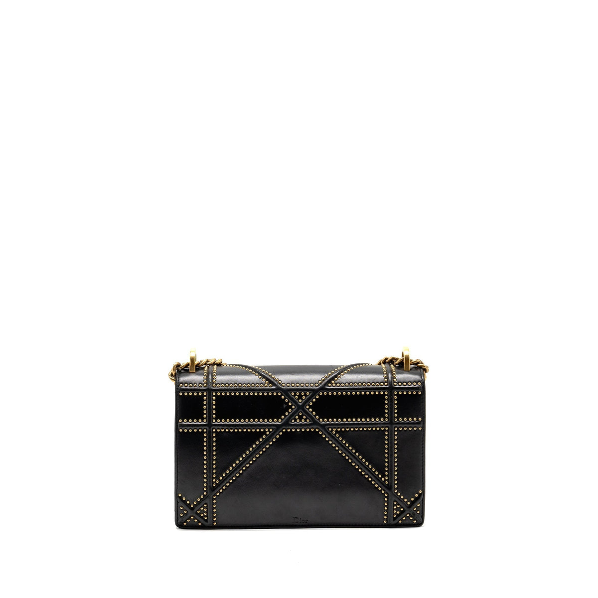 DIOR MEDIUM STUDDED DIORAMA LAMBSKIN BLACK GHW