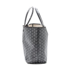 GOYARD SAINT LOUIS PM TOTE BAG GOYARDINE CANVAS/CALFSKIN GREY SHW