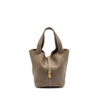 Hermes Picotin 22 Clemence Etoupe GHW