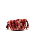 Chanel 24n Grand Sac Hobo Bag Houndstooth Tweed Red GHW (microchip)