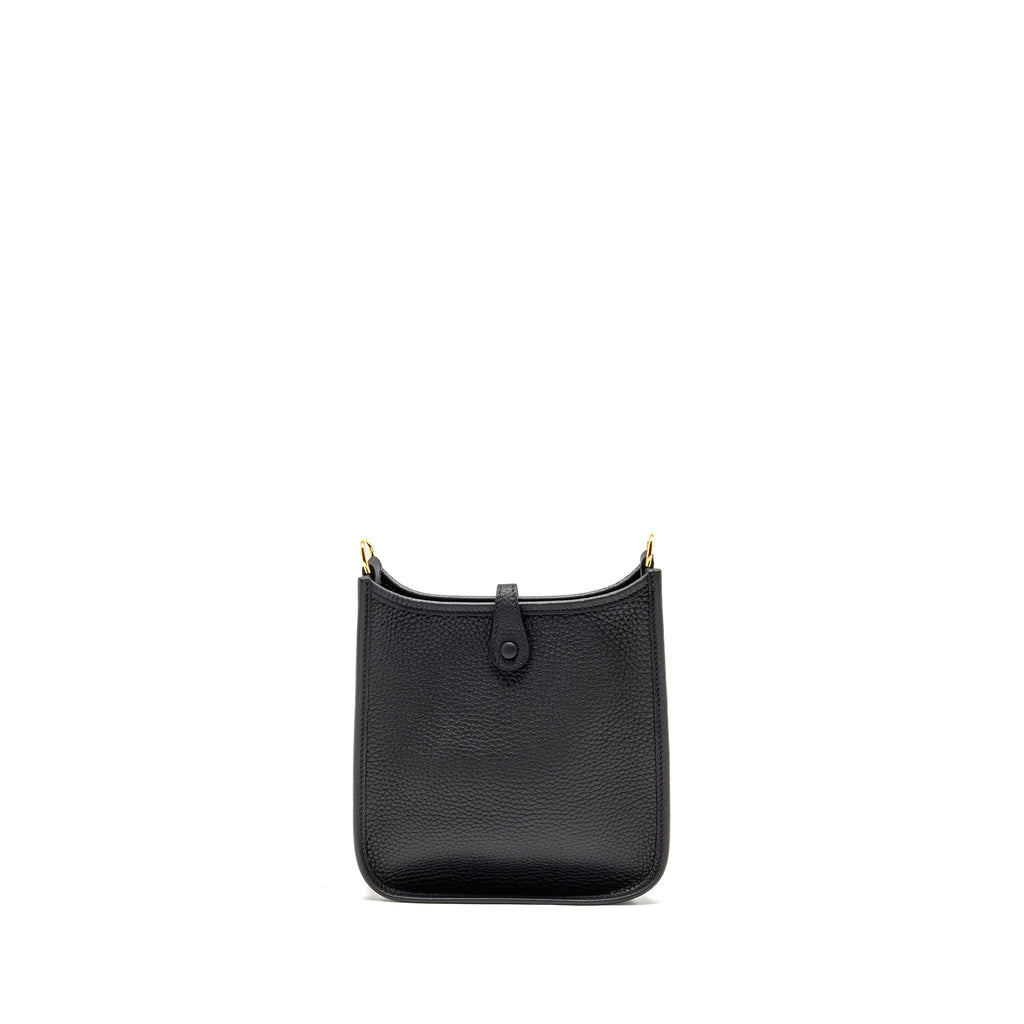 HERMES MINI EVELYNE CLEMENCE BLACK GHW