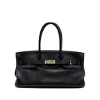 HERMES SHOULDER BIRKIN CLEMENCE BLACK SHW