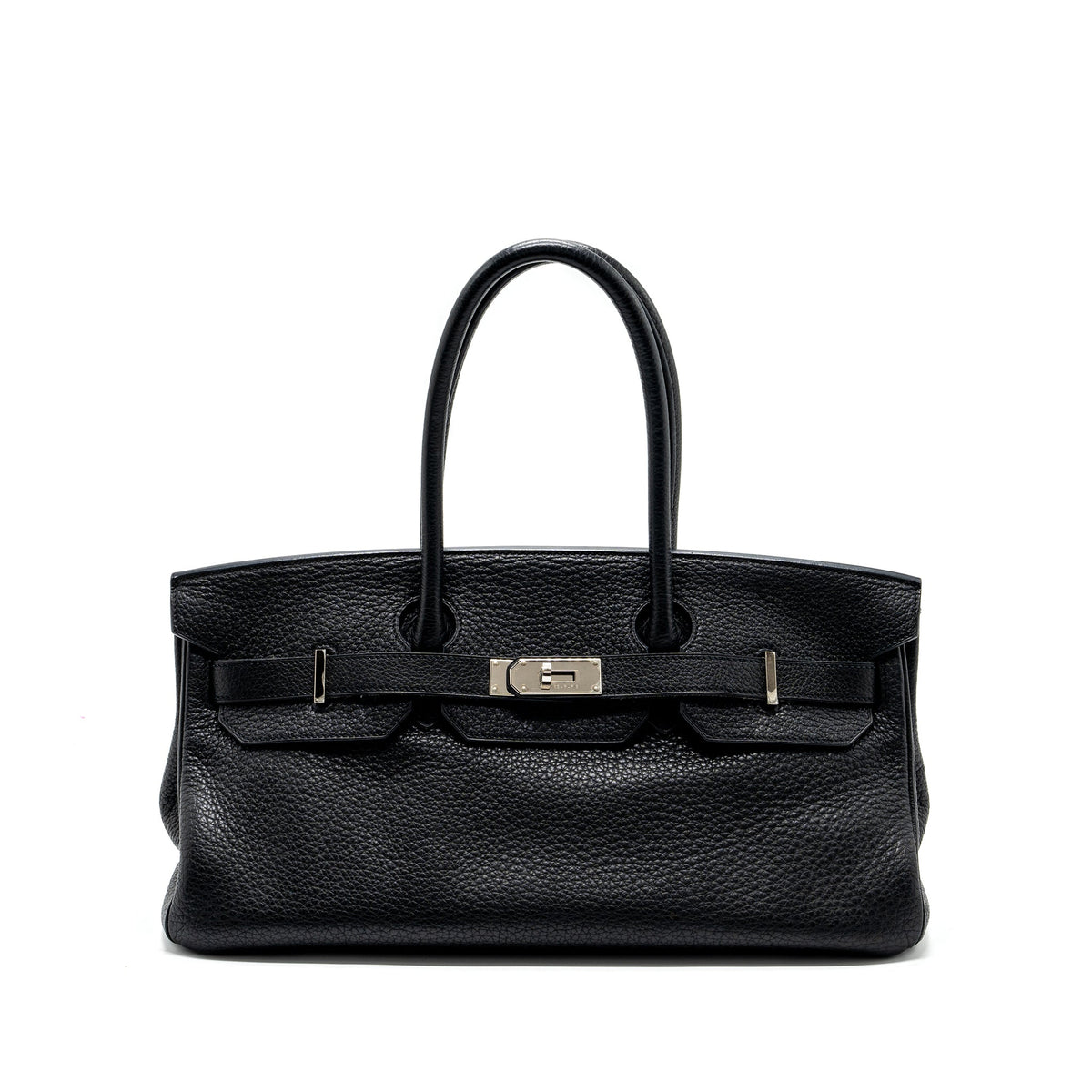 HERMES SHOULDER BIRKIN CLEMENCE BLACK SHW