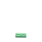 CHANEL CLASSIC FLAP WALLET CHEVRON CAVIAR GREEN SHW