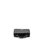 CHANEL TOP HANDLE MINI RECTANGULAR FLAP BAG LAMBSKIN BLACK LGHW(MICROCHIP)
