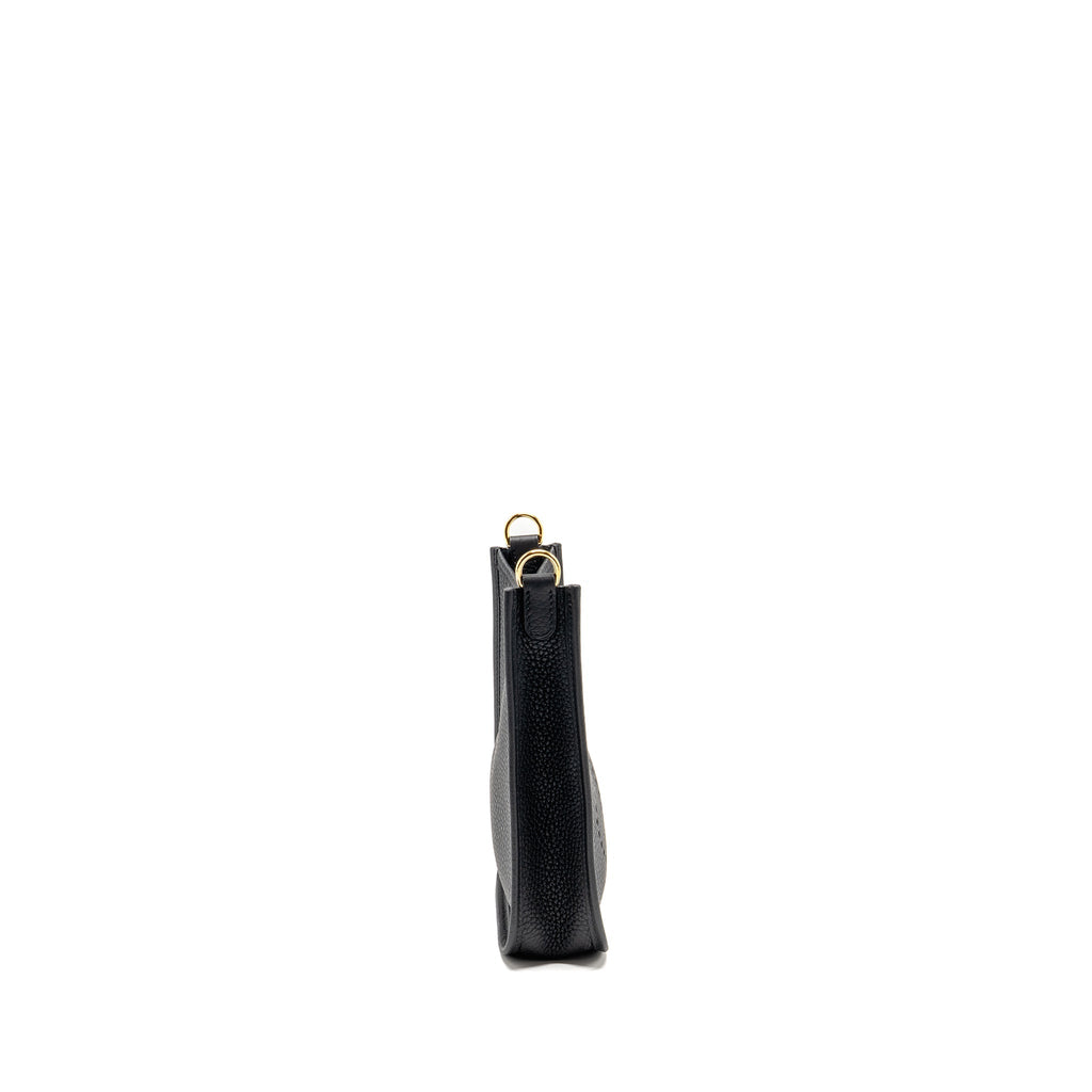 HERMES MINI EVELYNE CLEMENCE BLACK GHW