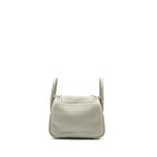 Hermes Mini Lindy Clemence Gris Neve SHW