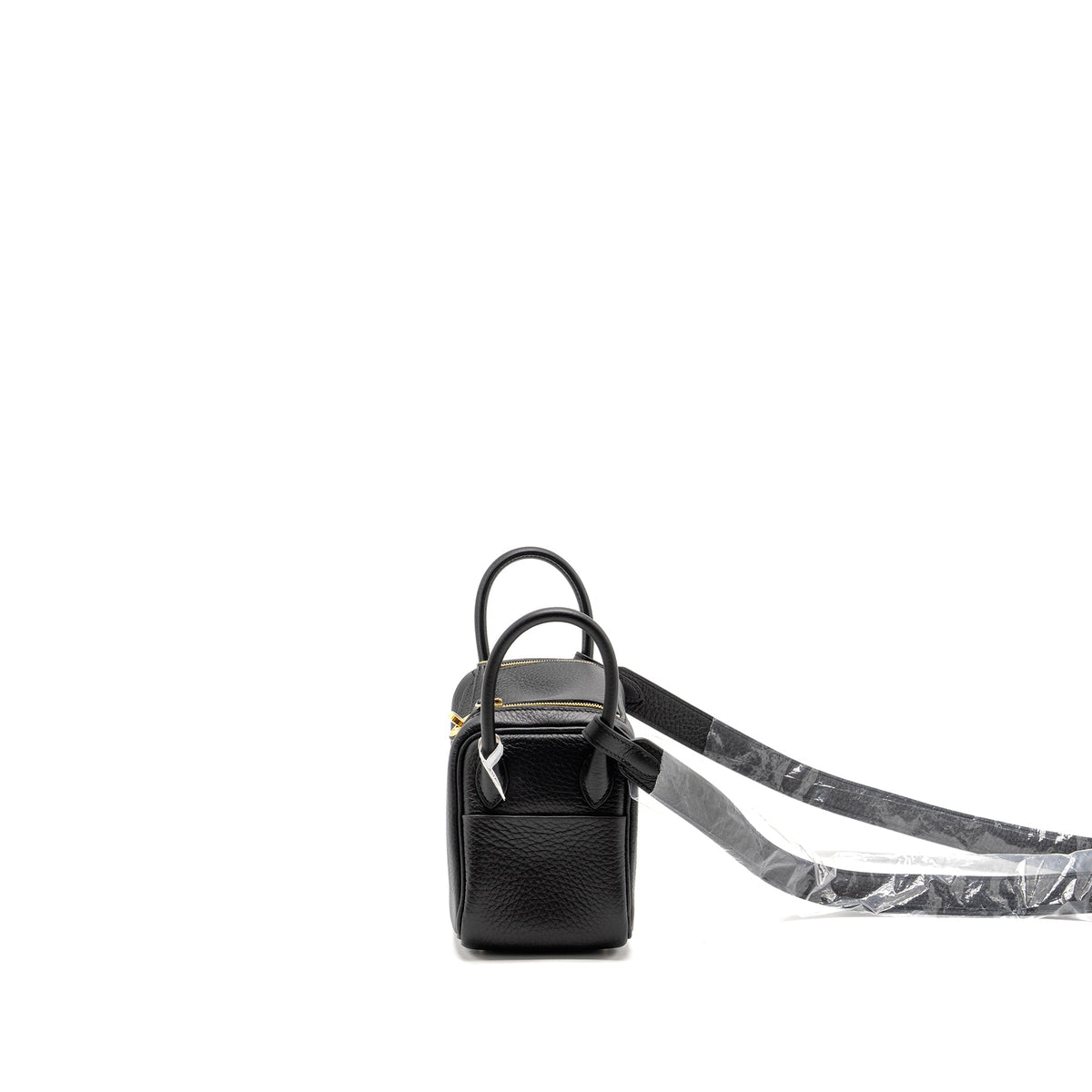 HERMES MINI LINDY II CLEMENCE BLACK GHW