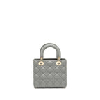 DIOR MY ABC SMALL LADY DIOR LAMBSKIN GREY LGHW