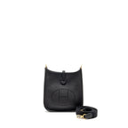HERMES MINI EVELYNE CLEMENCE BLACK GHW