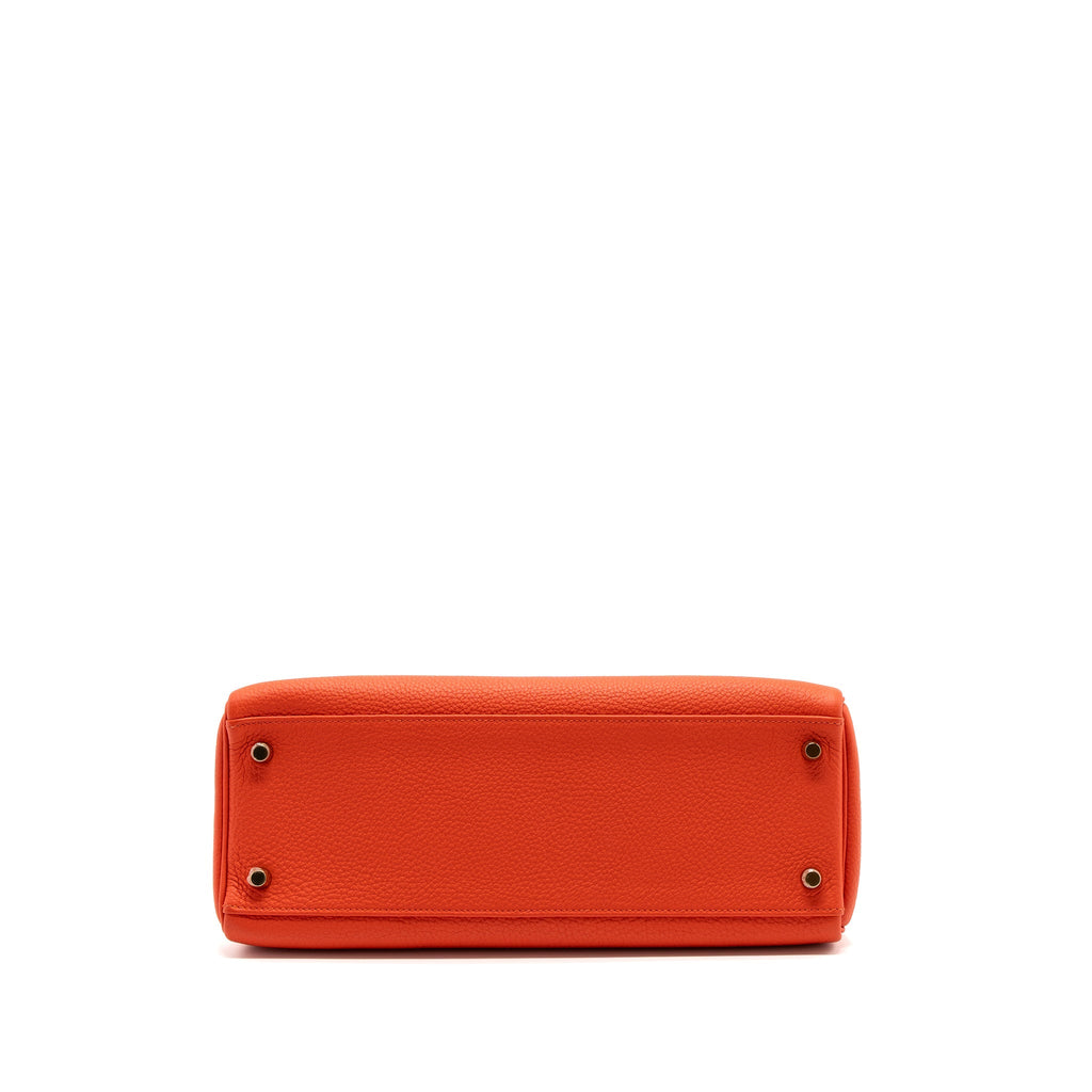 HERMES KELLY 32 TOGO CAPUCINE GHW