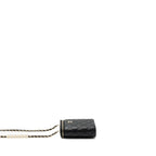 CHANEL VANITY CASE WITH DETAILED CHAIN CAVIAR BLACK LGHW