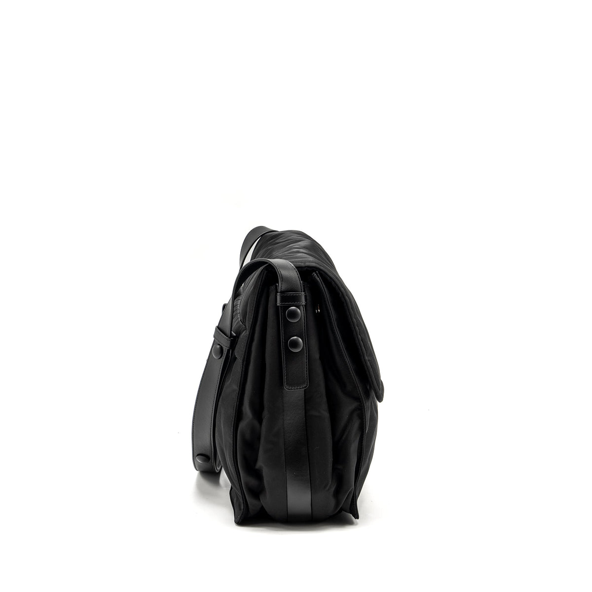 PRADA PADDED RE-NYLON SHOULDER BAG BLACK SHW