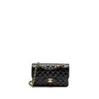 CHANEL SMALL CLASSIC DOUBLE FLAP BAG CAVIAR BLACK GHW