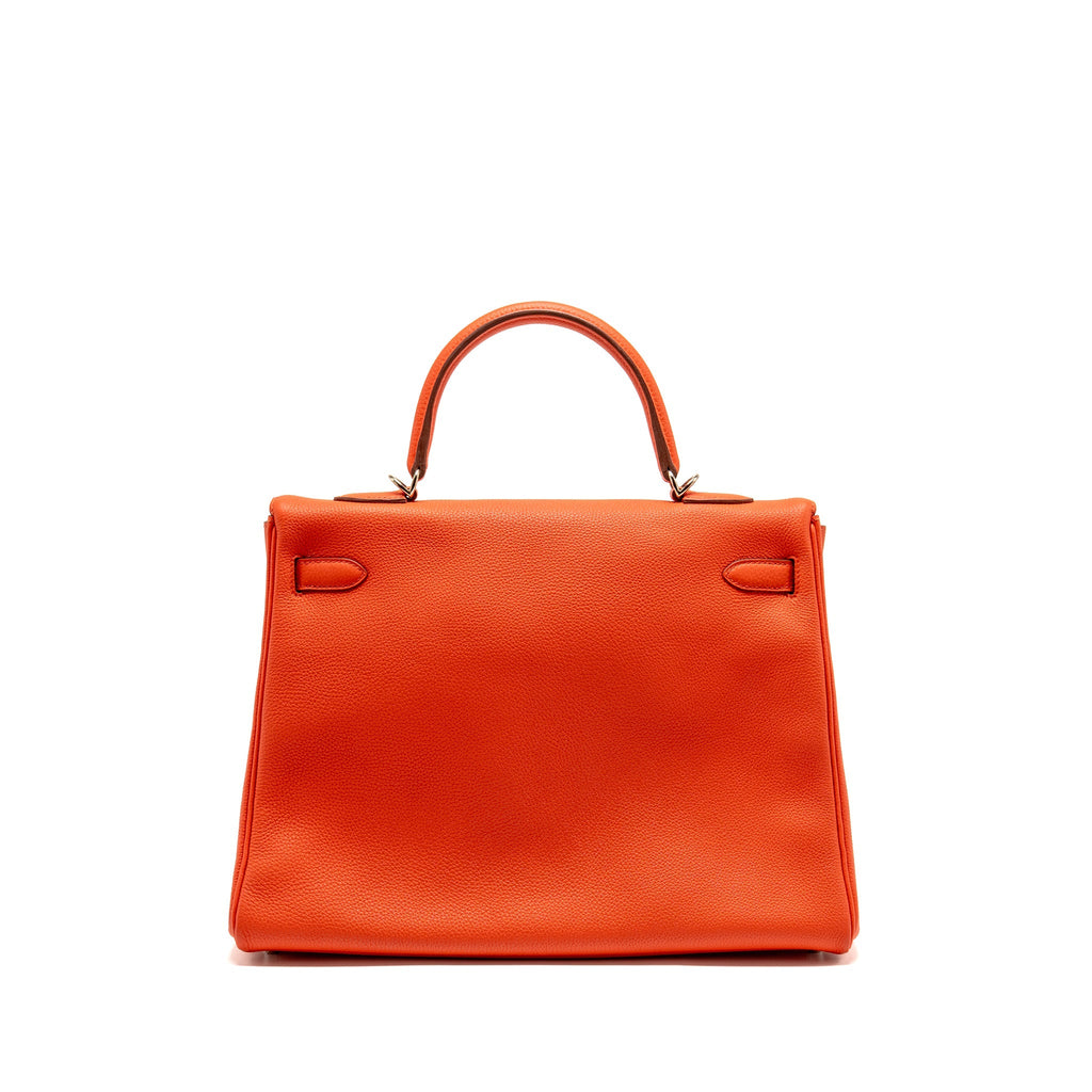 Hermes kelly 35 togo capucine SHW