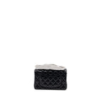 CHANEL MINI RECTANGULAR FLAP BAG LAMBSKIN BLACK WITH SHW (MICROCHIP)