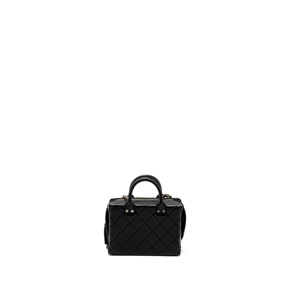 CHANEL 22B SMALL VANITY CASE CALFSKIN BLACK GHW (MICROCHIP)